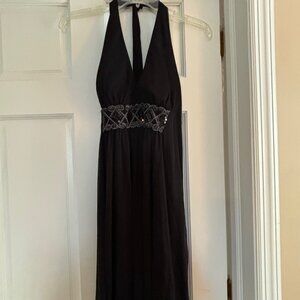 Connected Black Sleeveless Dress